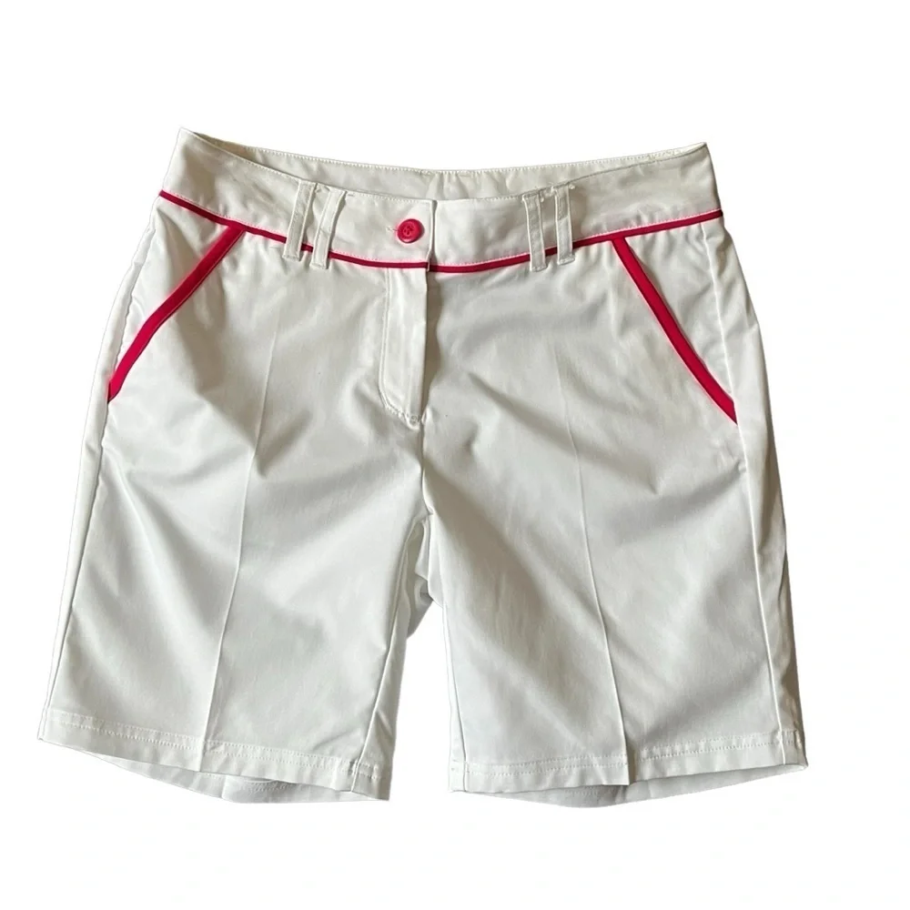 Fila Sport Golf Shorts White & Pink Women's Size 6